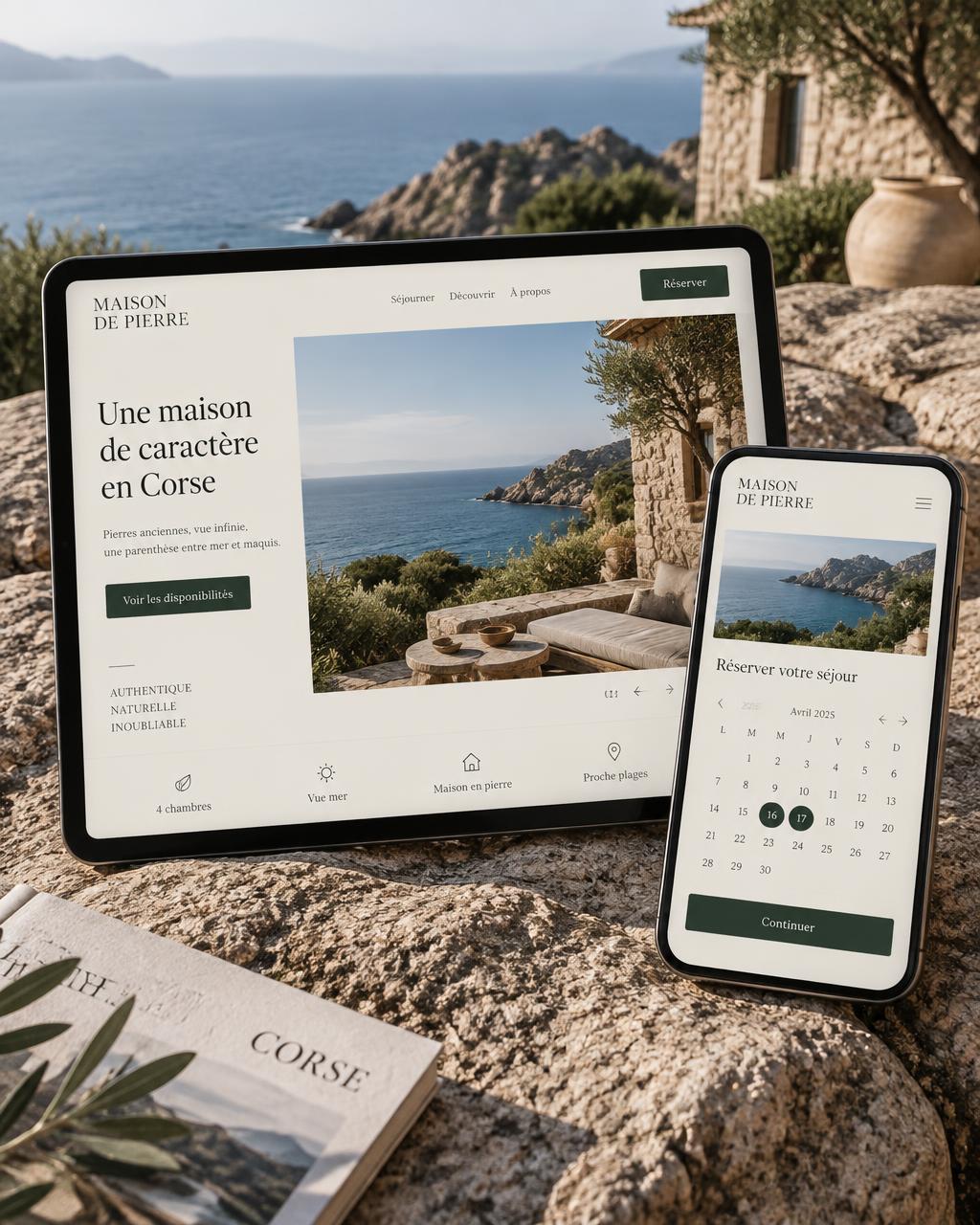 Exploration d’un site de réservation pour une maison d’hôtes