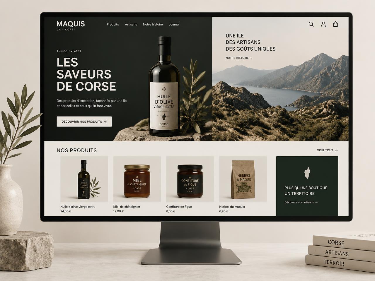 Exploration d’un site e-commerce de produits corses